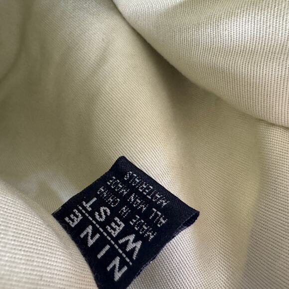 Vintage Nine West Creamy Off-White Grommet Handle Tote Purse | Soft Faux Leather - Picture 2 of 16